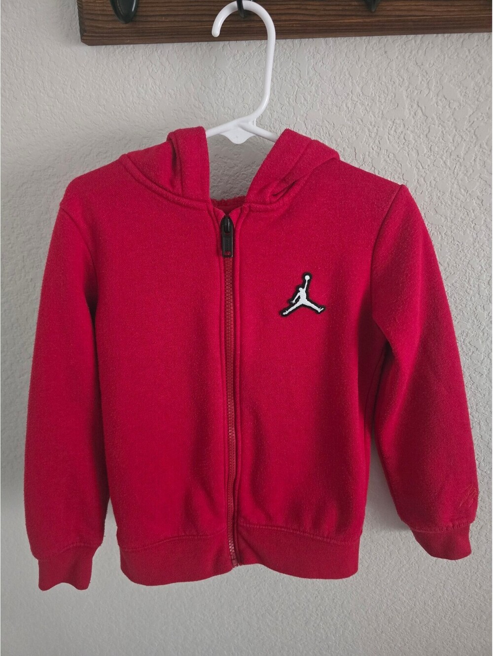 Jordan Red Kids Hoodie Jacket Size 4XS 3-4 Years